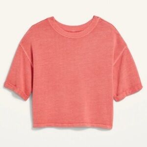 Old Navy Beach Fleece 100% Cotton Sweatshirt in Red Lory